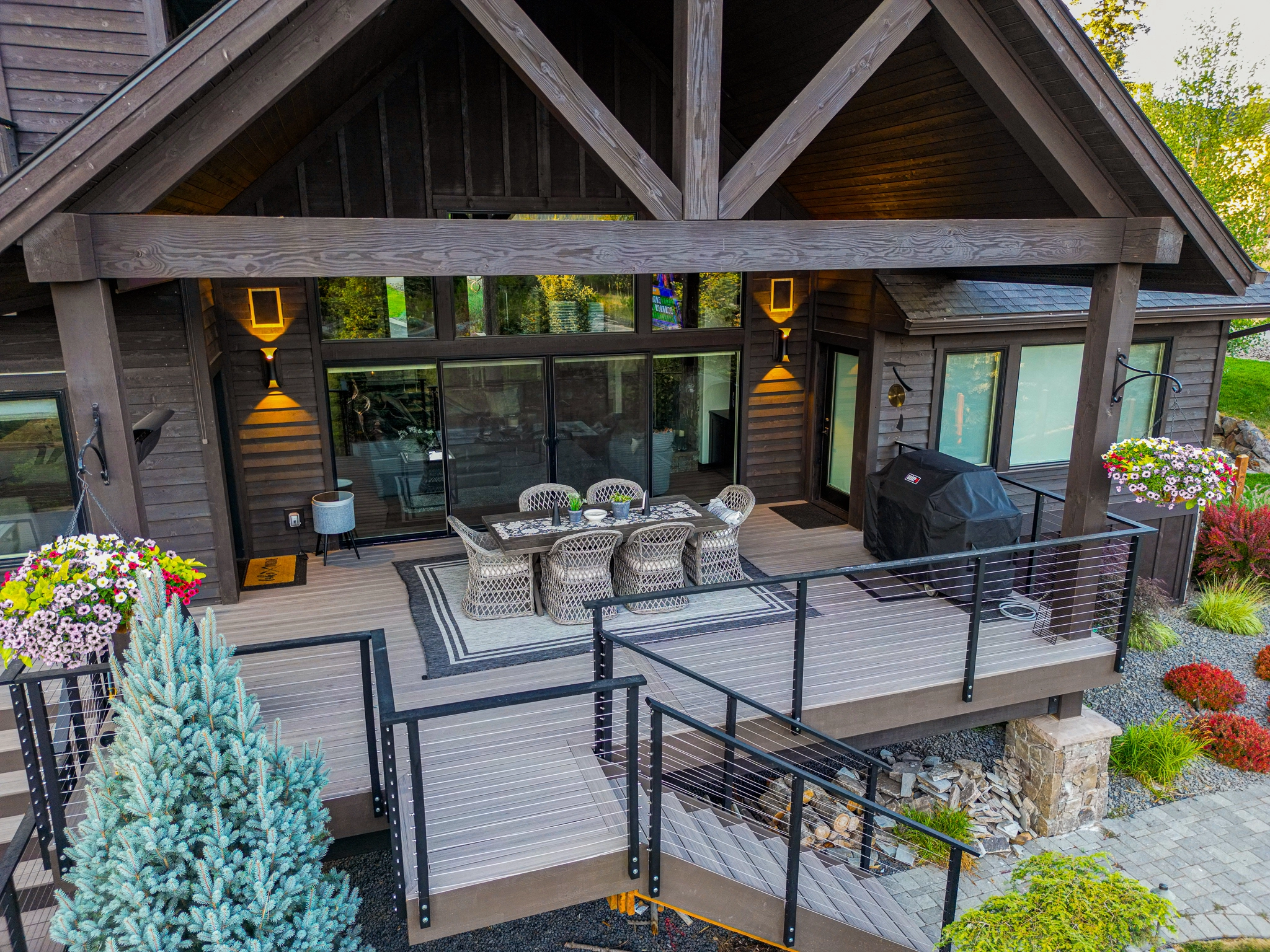 built in storage deck construction 1