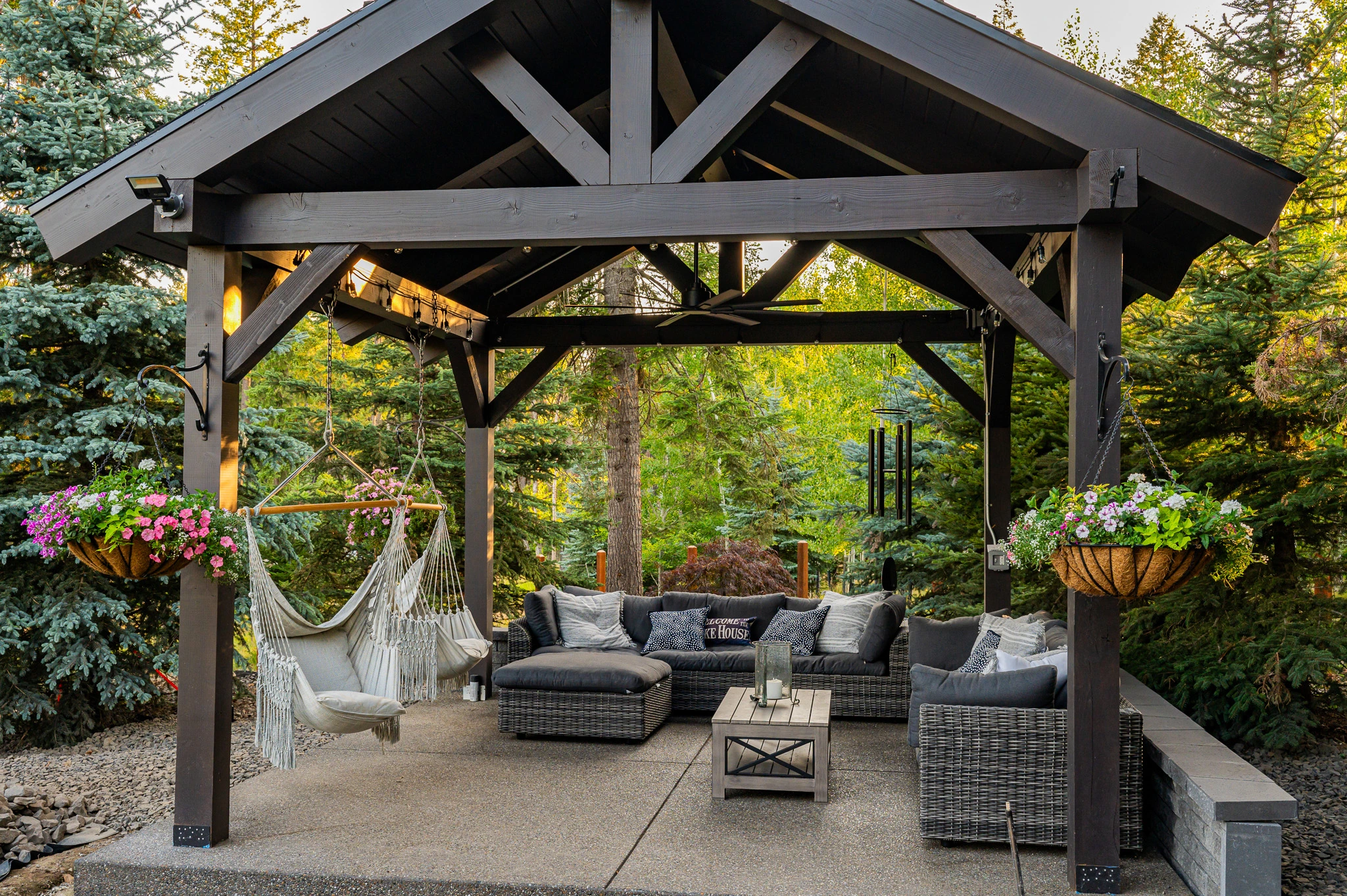 Deck cover gazebos